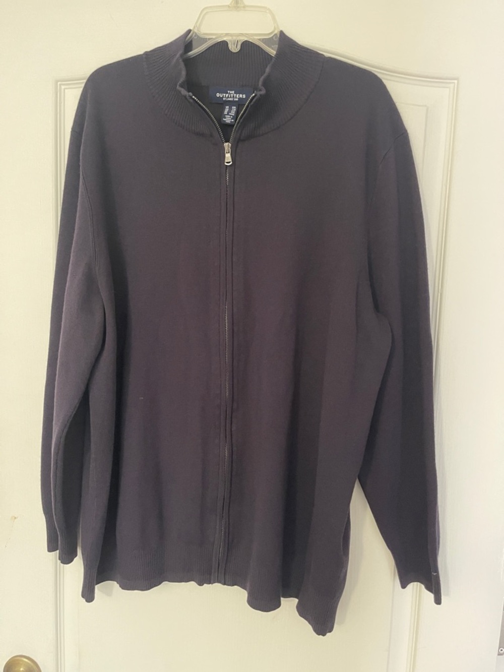 Zip-Front Turtleneck Sweater - Dark Brown